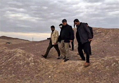 بازدید فرمانده انتظامی استان کرمان از محل حادثه تروریستی شب گذشته فهرج