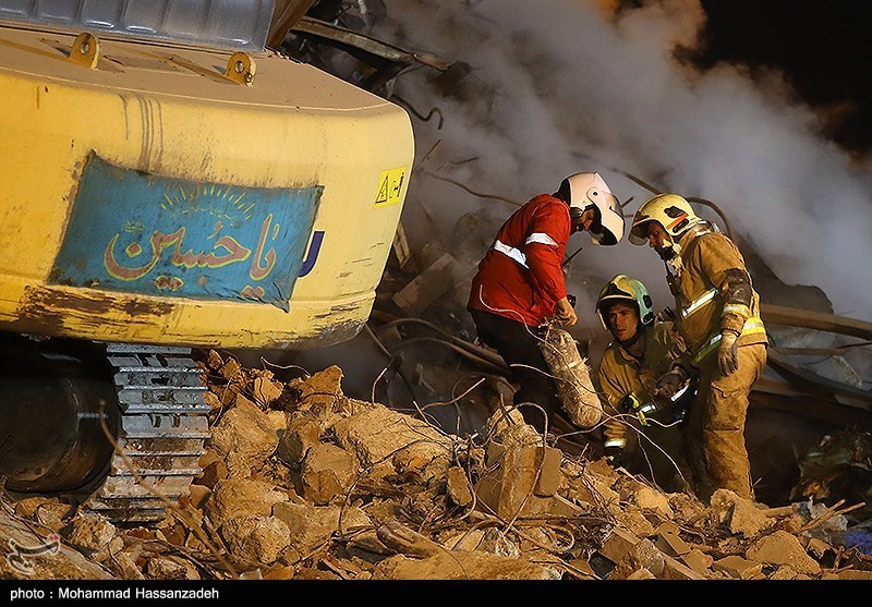 4 Bodies Detected in Rubble of Collapsed Plasco Building