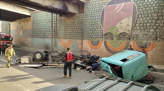 عکس معجزه عکس سقوط خودرو حوادث واقعی حوادث تهران