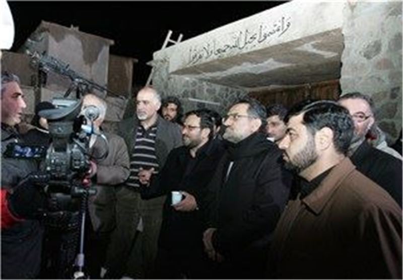 بازدید وزیر ارشاد از پشت صحنه فیلم (چ) ابراهیم حاتمی کیا