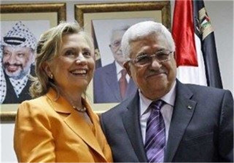 دیدار کلینتون با محمود عباس