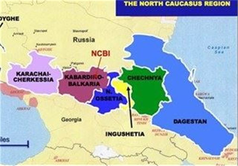 نقشه قفقاز شمالی