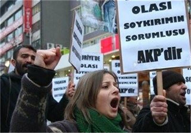 تظاهرات هزاران مخالف دولت ترکیه