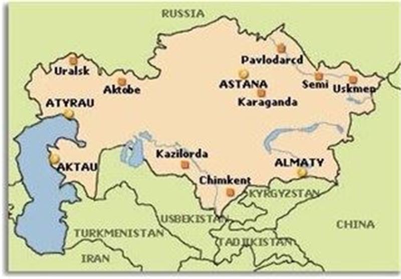 نقشه قزاقستان