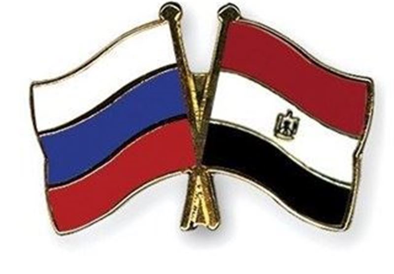 پرچم روسیه و مصر