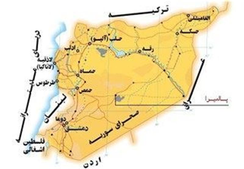 عکس نقشه سوریه