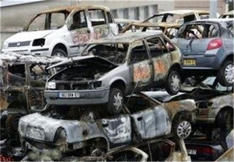 به آتش کشیدن خودرو در فرانسه