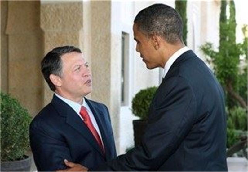 دیدار شاه اردن با اوباما در کاخ سفید