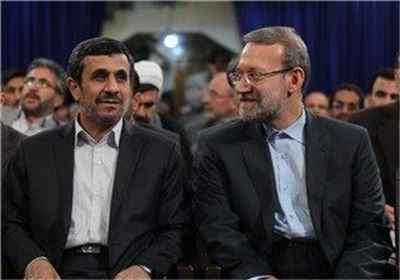  پیشنهاد امینی به لاریجانی: با احمدی‌نژاد مناظره کنید 