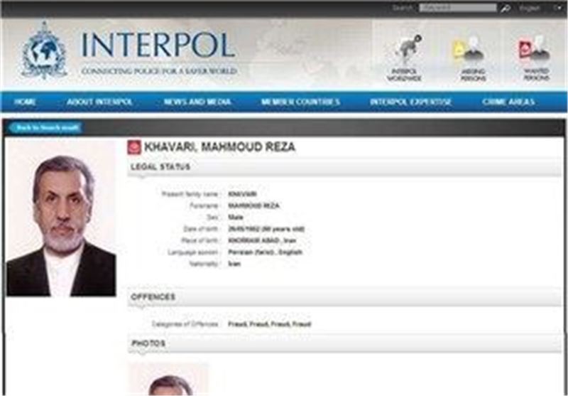 Iran Chides Canadian Interpol for Lack of Cooperation over Fugitive Banker