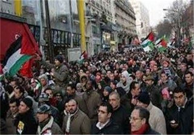 تظاهرات در پاریس علیه تصمیم ترامپ درباره قدس