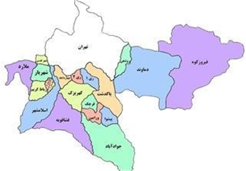 نقشه تهران