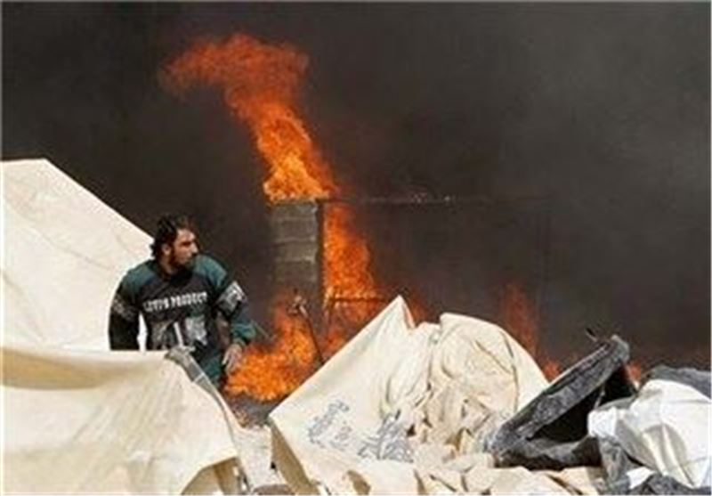 وقوع آتش سوزی در اردوگاه پناهندگان سوری «الزعتری» در اردن