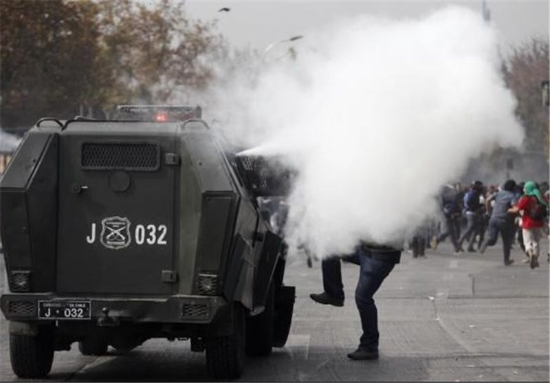 Protesters Clash with Police as Chile Unrest Enters 50th Day