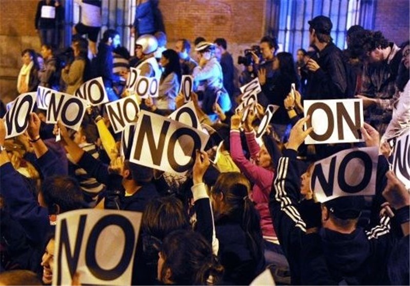 هزاران اسپانیایی در مادرید علیه دولت تظاهرات کردند