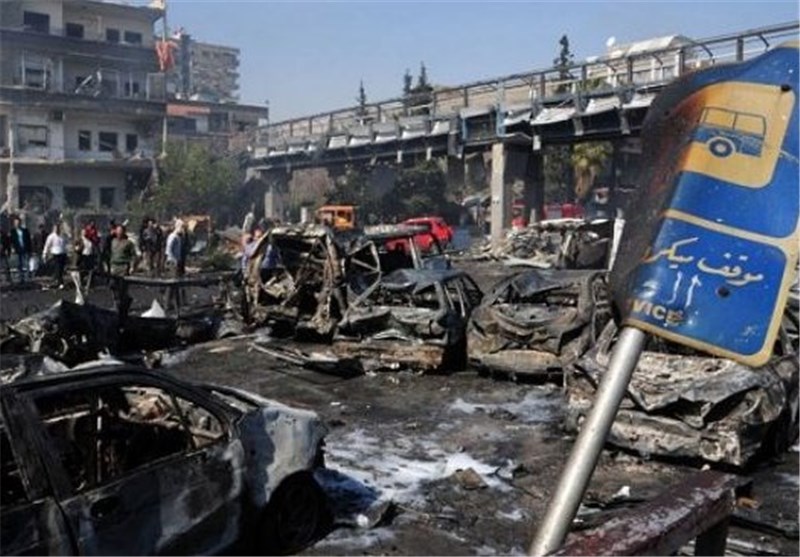 مقتل واصابة العشرات فی تفجیر سیارة مفخّخة فی العاصمة السوریة دمشق