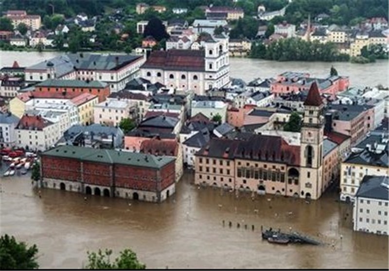 Storm Sweeps over Western Europe, Floods Streets, Basements