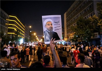 جشن پایان انتخابات ریاست جمهوری ایران-4