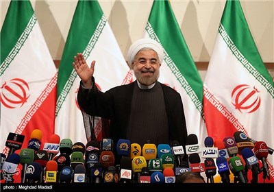 نشست خبری روحانی رئیس جمهور منتخب