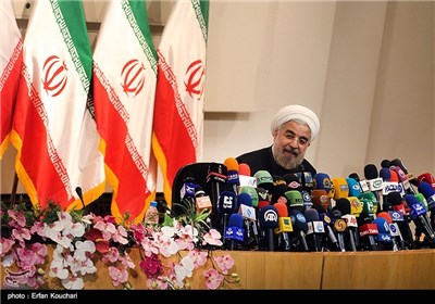  نشست خبری حجت الاسلام حسن روحانی رئیس جمهور منتخب