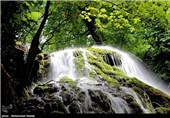 آبشار کبود چال در استان گلستان