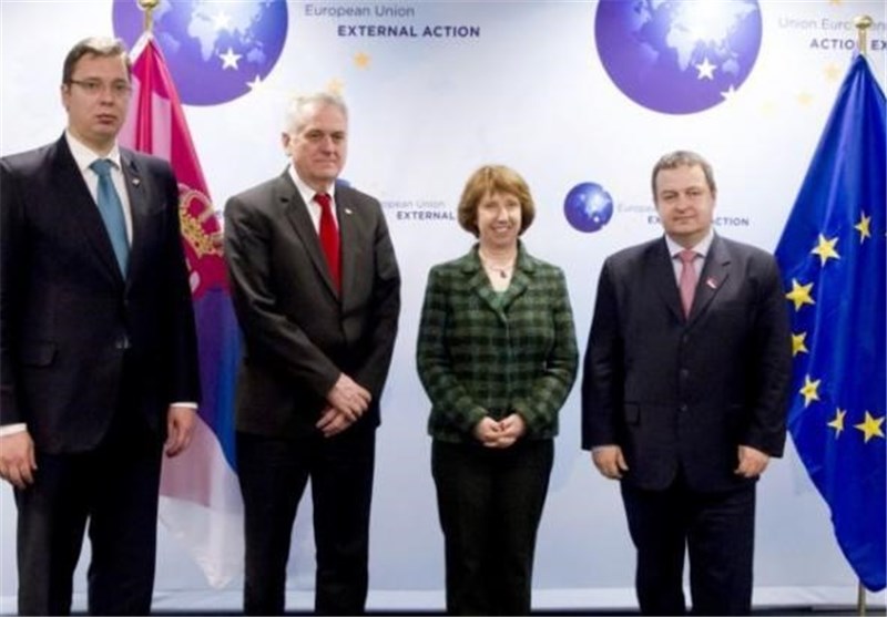 مذاکرات صربستان برای پیوستن به اتحادیه اروپا