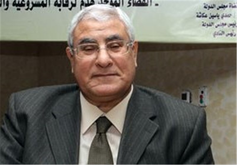 عدلی منصور: مردم مصر برای بازگرداندن انقلاب 30 ژوئن برخاستند