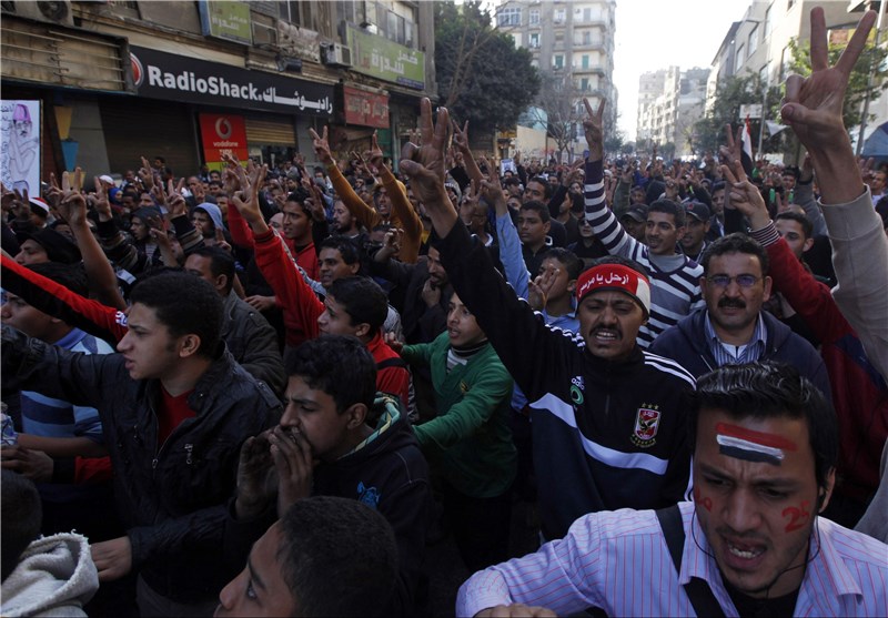 تظاهرات مصری‌ها در مقابل منزل سفیر ترکیه