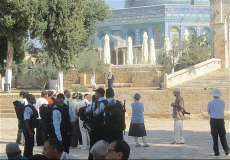 تداوم یورش صهیونیست ها به مسجد الاقصی