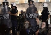 درگیری پلیس یونان با معترضان در آتن