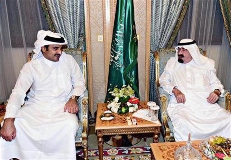 امیر قطر با پادشاه عربستان دیدار و گفت‌وگو کرد