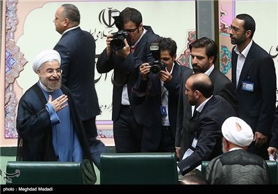 حجت الاسلام روحانی رئیس جمهور در مراسم تحلیف رئیس جمهور