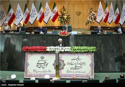 سخنرانی ایت الله آملی لاریجانی در مراسم تحلیف رئیس جمهور