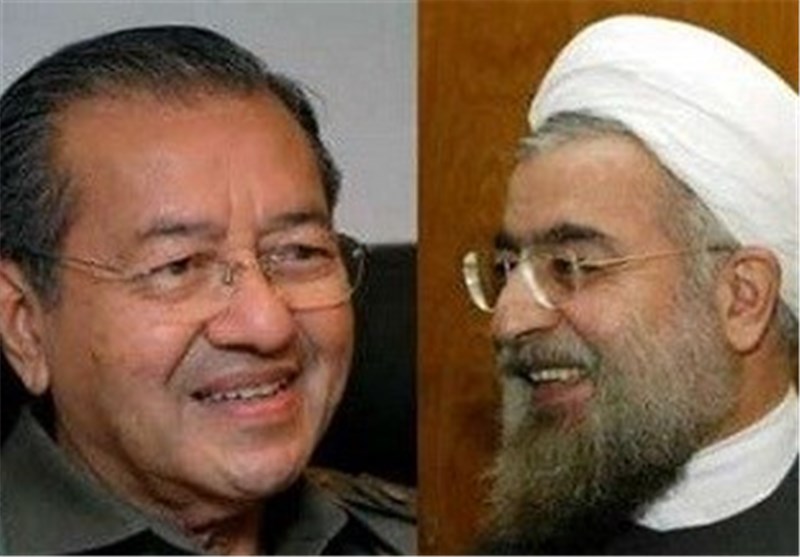 President Rouhani meets Mahathir Mohamad