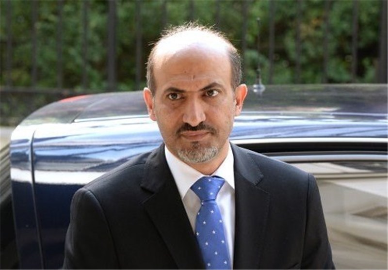 رئیس مخالفان سوریه از سرکرده منافقین حمایت کرد