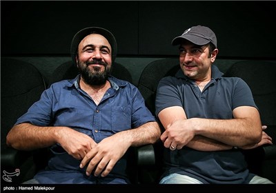 مجید صالحی و رضا عطاران در مراسم افتتاحیه فیلم دهلیز