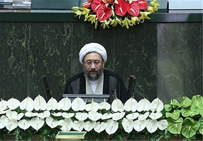 قرائت پیغام آملی لاریجانی در صحن علنی مجلس/دیوان عدالت بخشنامه جهانگیری را رد نکرده است