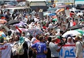 درگیری بین طرفداران مرسی و نیروهای امنیتی در مقابل آکادمی پلیس