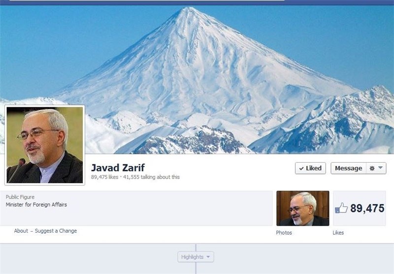 Iranian FM’s Facebook Page Hacked