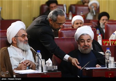 حجت الاسلام حسن روحانی رئیس جمهور در چهاردهمین اجلاس خبرگان رهبری
