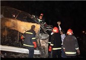 سانحه تصادف کامیون چسب به دلیل نقص فنی اتوبوس نبود/36 کشته و زخمی