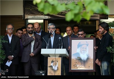 سخنرانی حدادعادل در مراسم تشییع پیکر زنده یاد عبدالمحمد آیتی در فرهنگستان زبان فارسی