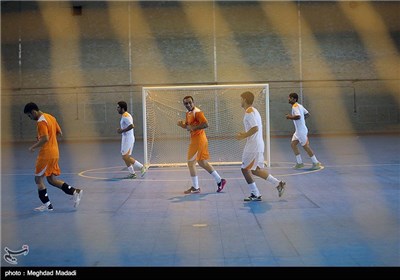 تمرین تیم ملی فوتسال پیش از اعزام به مسابقات برزیل