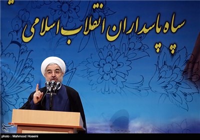 سخنرانی حجت الاسلام روحانی رییس جمهور در بیستمین مجمع سراسری فرماندهان و مسئولان سپاه