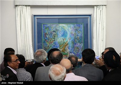 مراسم رونمایی از تابلوی معراج استاد فرشچیان