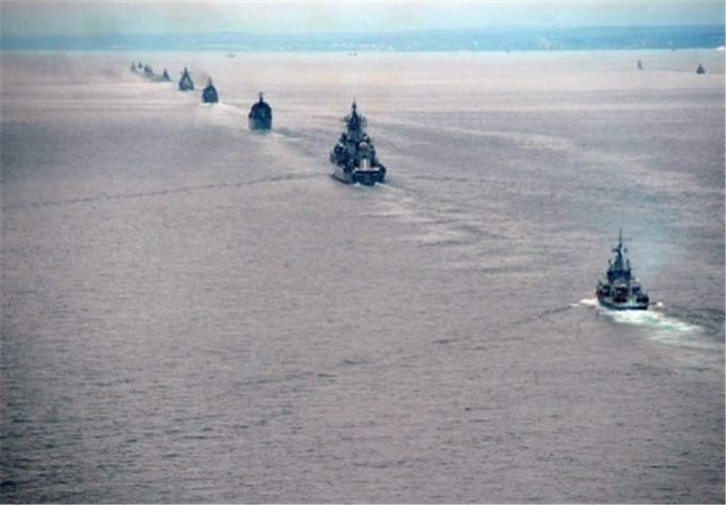 مانور بزرگ دریایی ارتش روسیه آغاز شد
