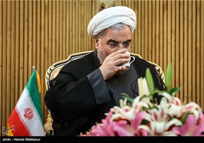 حجت الاسلام حسن روحانی رئیس جمهور قبل از سفر به نیویورک