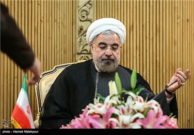 حجت الاسلام حسن روحانی رئیس جمهور قبل از سفر به نیویورک
