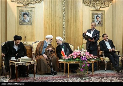 مراسم بدرقه حجت الاسلام حسن روحانی رئیس جمهور به نیویورک