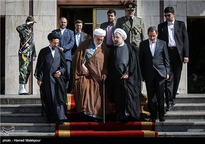 مراسم بدرقه رسمی حجت الاسلام حسن روحانی رئیس جمهور در سفر به نیویورک